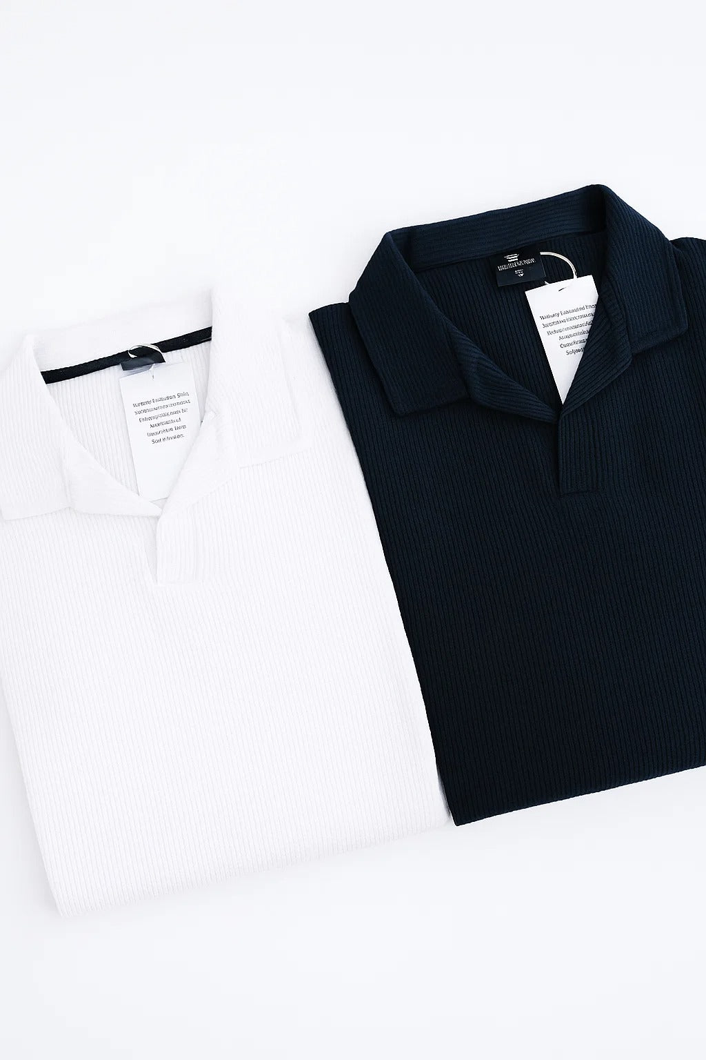 2-Pack Knitted Polo Shirts